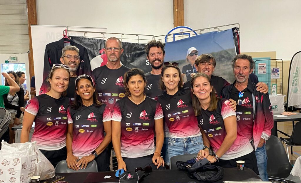 groupe du bureau de Perols Footing lors d'un évènement de course à pieds